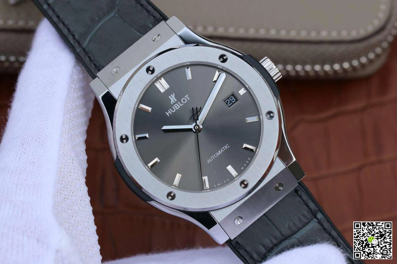 Hublot Classic Fusion 511.NX.7071.LR JJ Factory 1:1 Best Edition Replica Watch Leather Strap